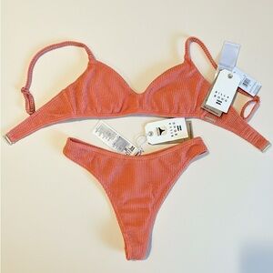 NWT Sz S Billabong Coral‎ Bikini Set